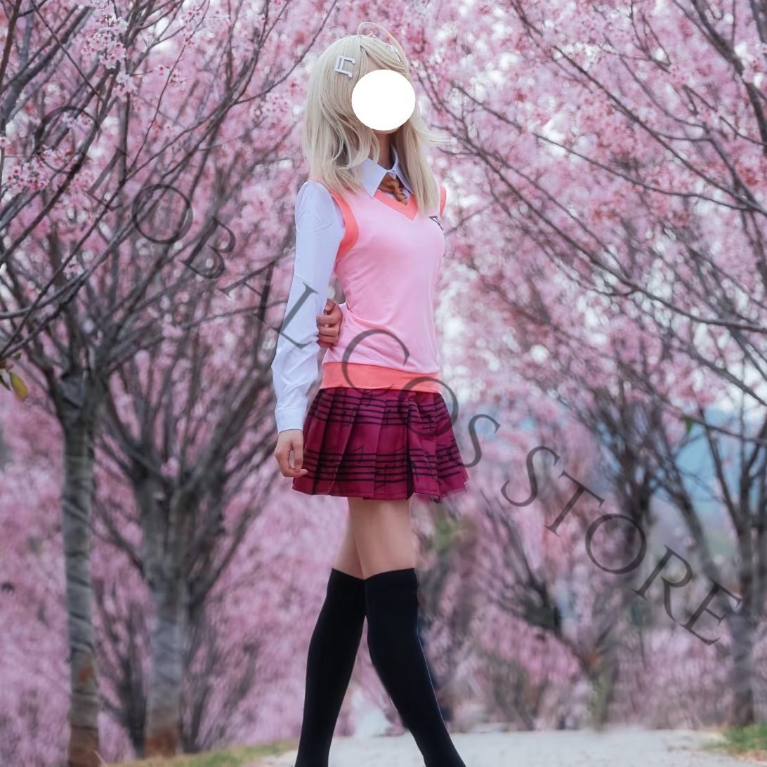 Kaede Akamatsu Pink JK Unifrom - Cosplay Wig Colored recension och pris