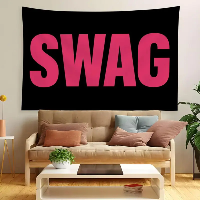 VIKAMA SWAG Hip-Hop Minimalist - Wall Scroll Tapestry recension och pris
