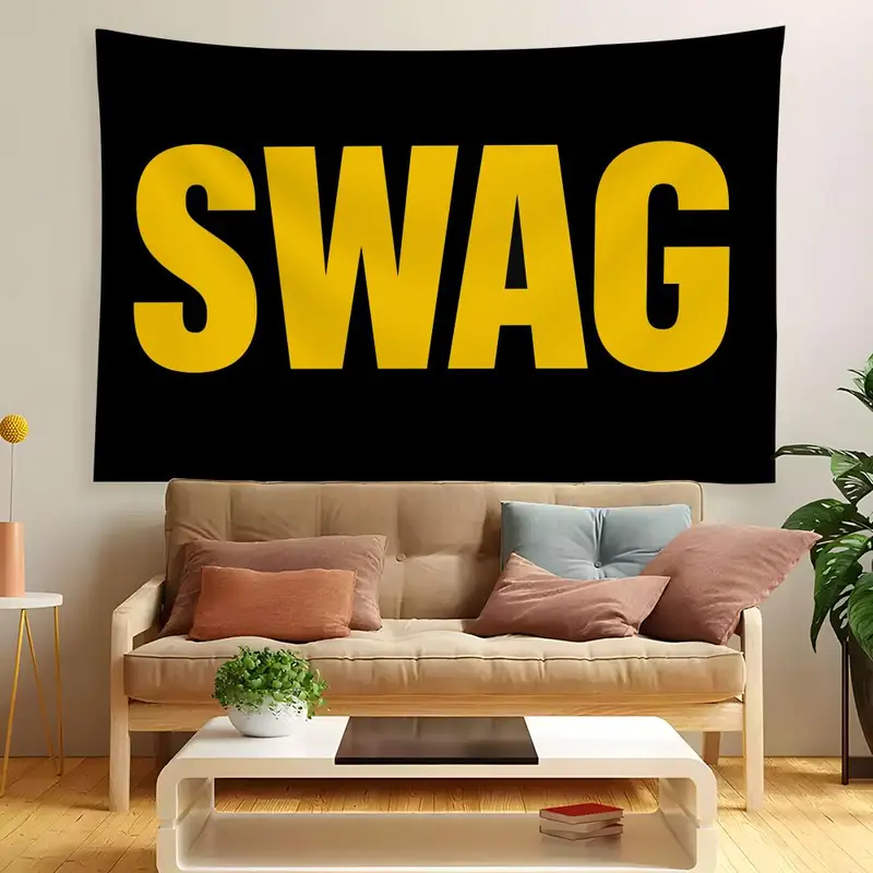 VIKAMA SWAG Hip-Hop Minimalist - Wall Scroll Tapestry recension och pris