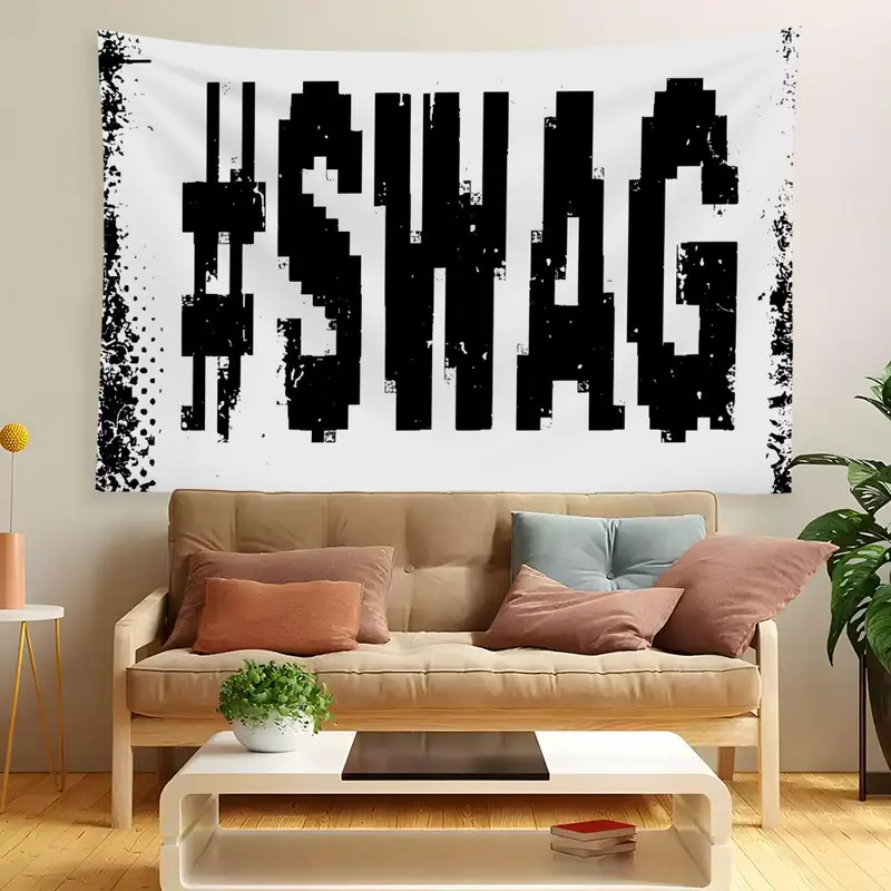 VIKAMA SWAG Hip-Hop Minimalist - Wall Scroll Tapestry recension och pris