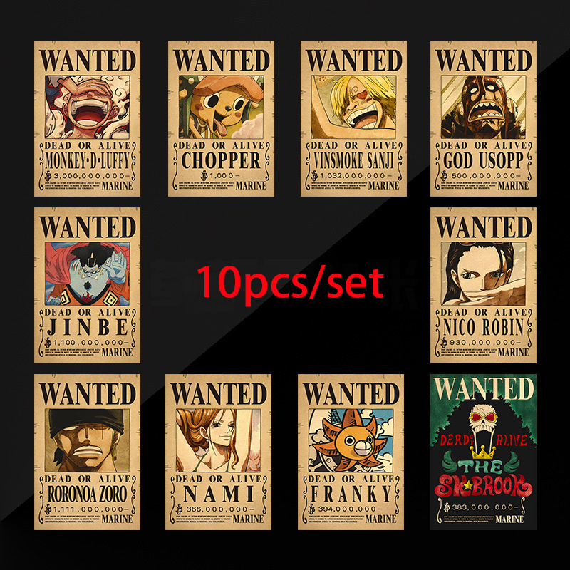 10pcs Anime One Piece Luffy 3  - Zoro Anime Merchandise recension och pris