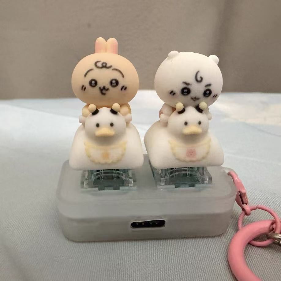 cute Momonga Chiikawa Series Q - Keycap Artisan Anime recension och pris