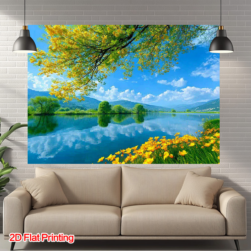 Scenic Landscape Wall Art Canv - Wall Scroll Tapestry recension och pris