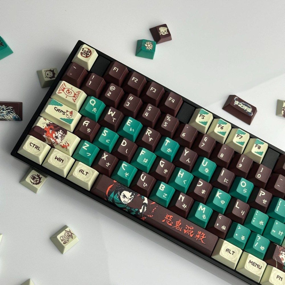 Demon Slayer Keycaps Tanjiro K - Keycap Artisan Anime recension och pris