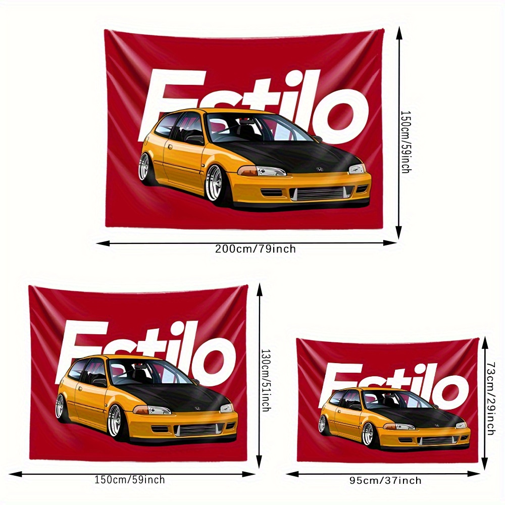 Automotive Tapestry Honda Civi - Wall Scroll Tapestry recension och pris